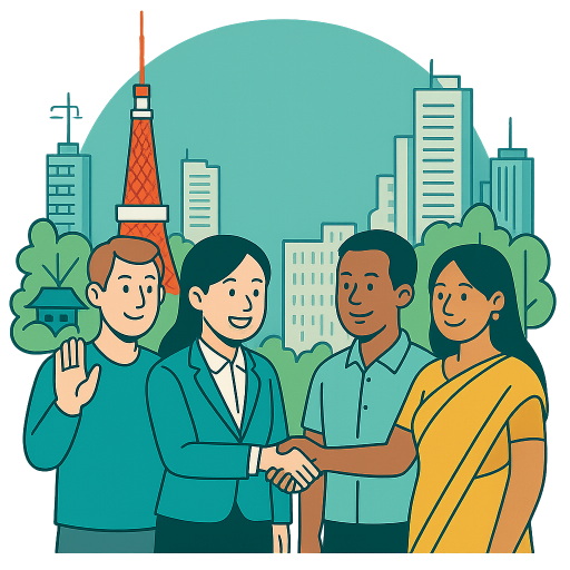 Work Visa Japan サービス紹介図