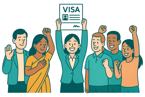 Work Visa Japan サービス紹介図